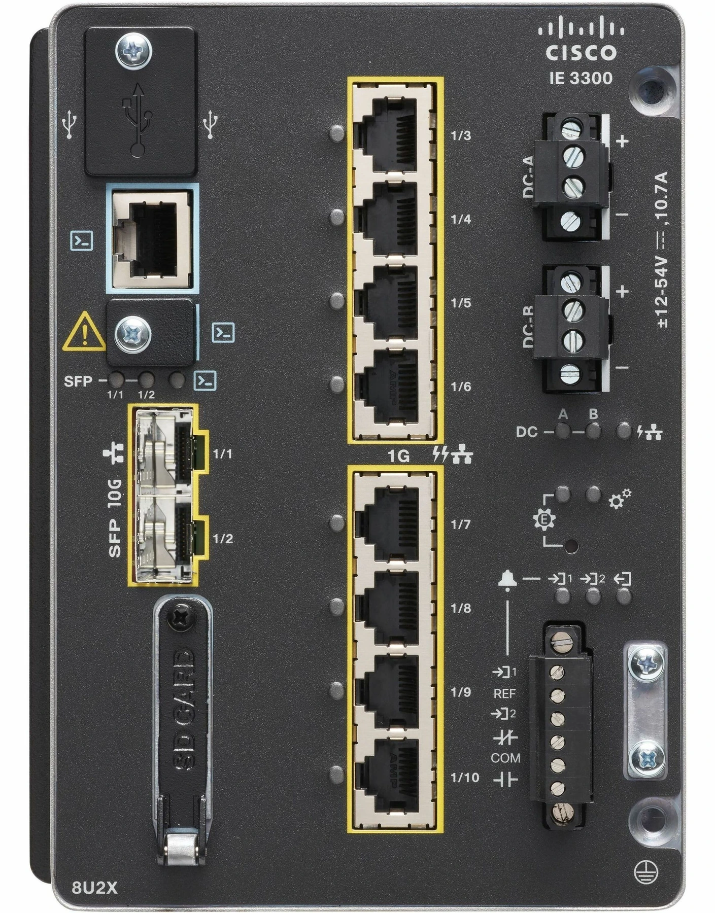 Cisco Catalyst IE3300-8U2X — пример промышленного коммутатора семейства