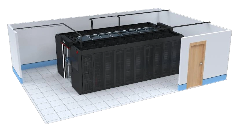 Huawei FusionModule2000 — пример модульного ЦОД с интегрированным ИБП, официальный рендер