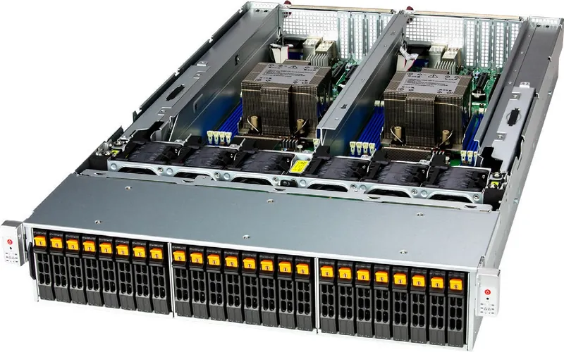Supermicro Dual-node SSG-221E-DN2R24R — изображение производителя